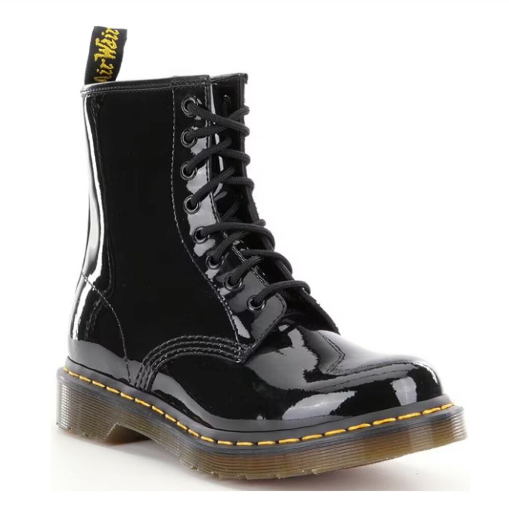 Dr Marten 1460 Patent Leather Lace Up Boots Women's US Size 11/ EU 43